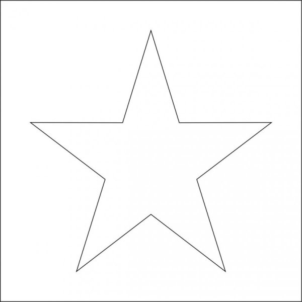 Трафарет для вырезания звезд