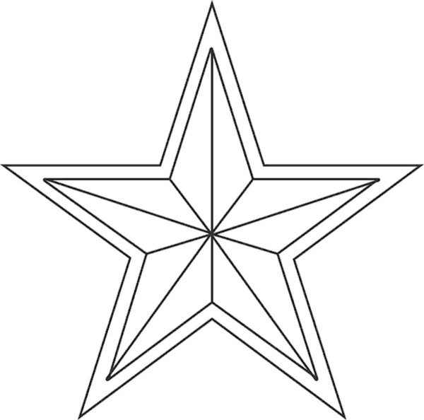 Раскраска Звездочка