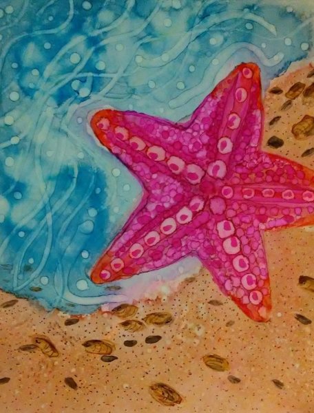 Рисование морская звезда