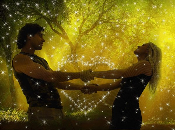 Души влюбленных встречаются