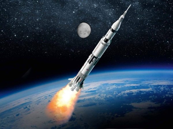 Ракета в космосе для детей