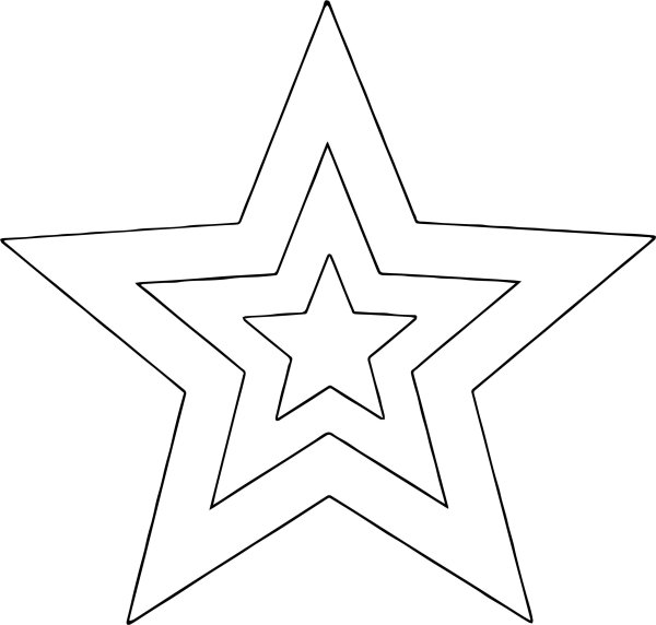 Трафарет звезды