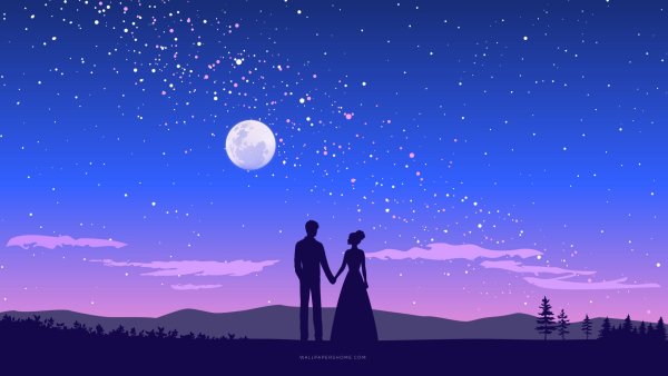 Пары на фоне неба