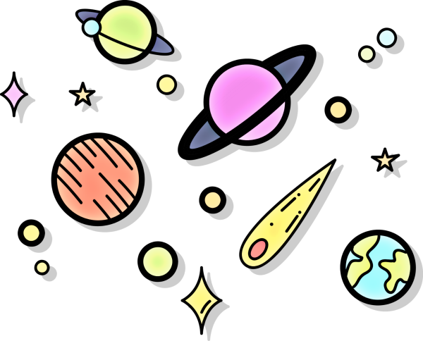 Планеты мультяшные