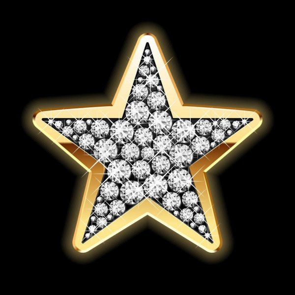 Звездочка с бриллиантами