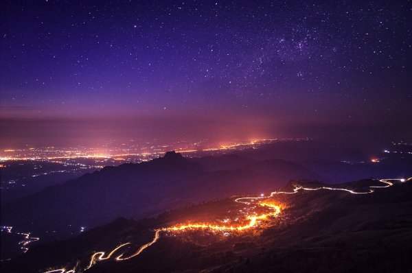 Звездное небо закат