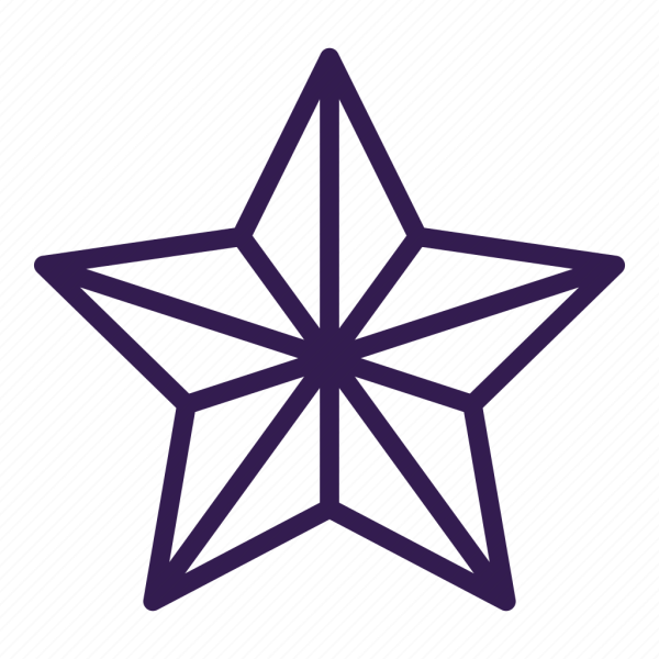 Трафарет для вырезания звезд