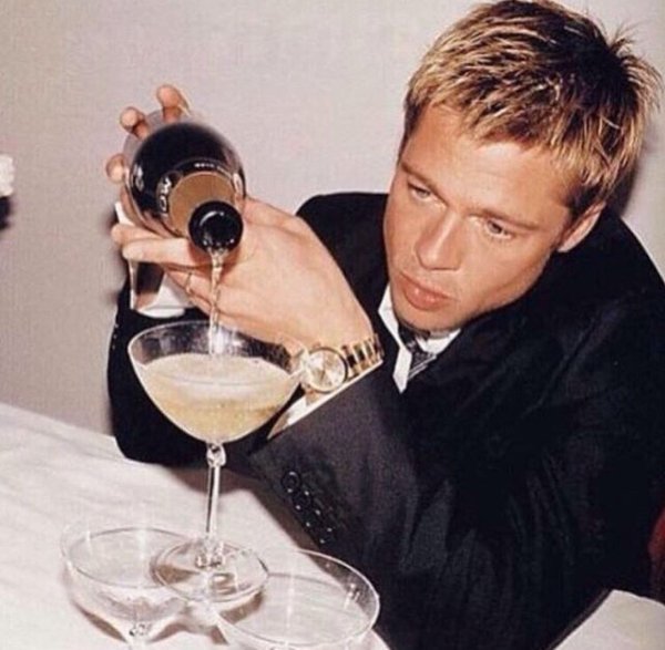 Брэд Питт пьянство