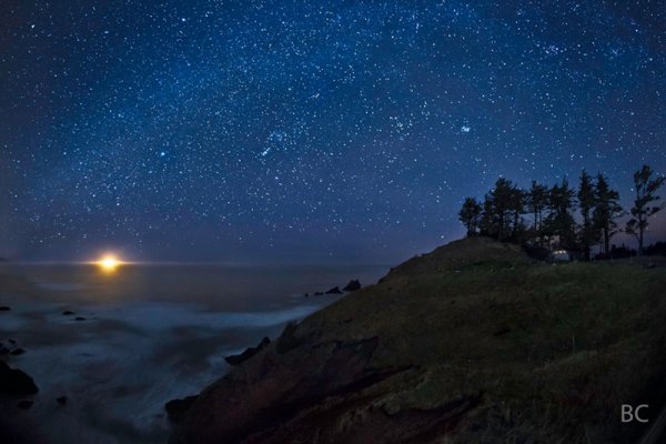 Ночное звездное небо