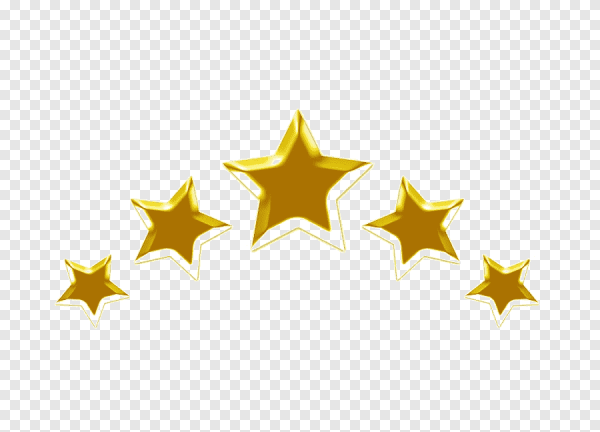 Пять звёзд в ряд красные