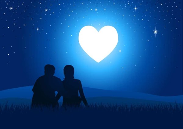 Сердце в ночном небе