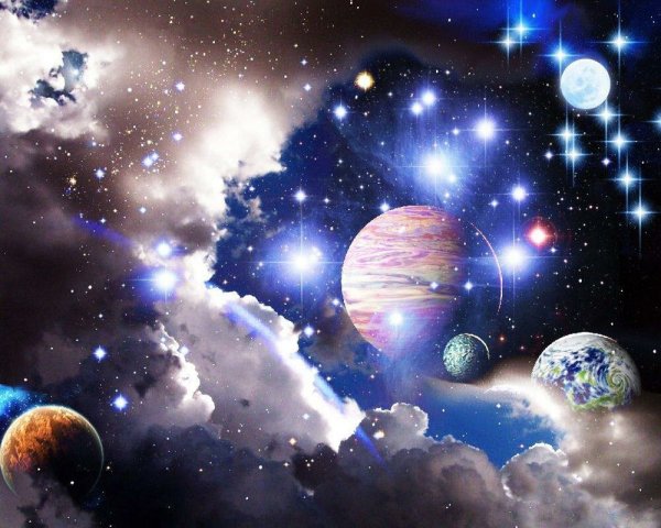 Космос звезды планеты