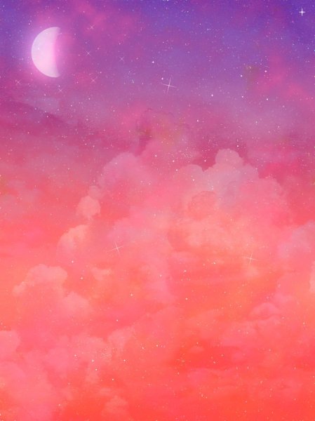 Звездное небо розовое