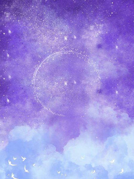 Фиолетовый космический фон