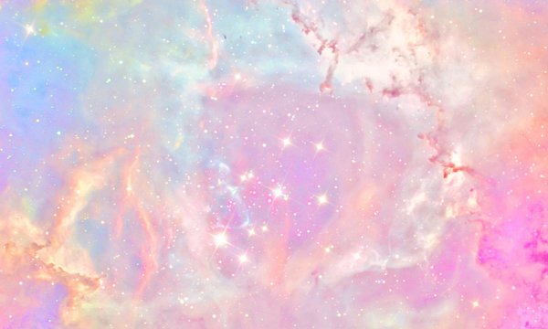 Космос розово голубой