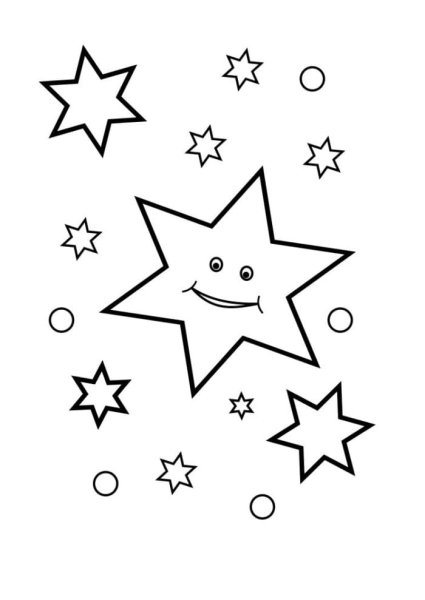 Звезда раскраска