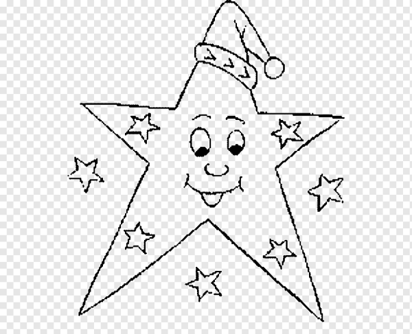 Звезда раскраска