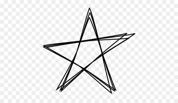 Белая звезда на черном фоне