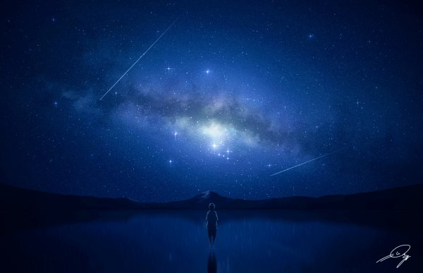Фантастическое ночное небо