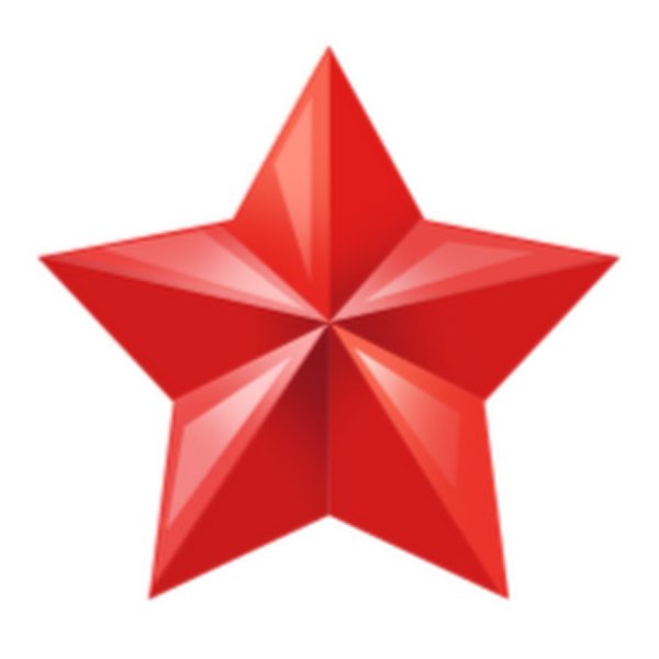 Красные звездочки на прозрачном фоне