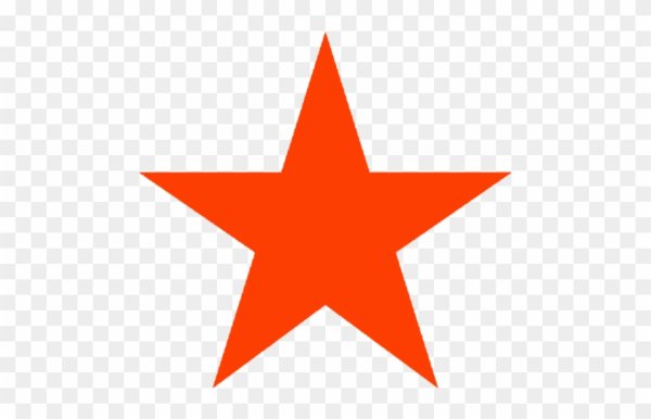 Наклейка красная звезда