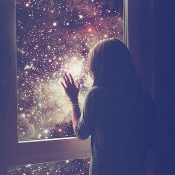 Космос звезды девушка