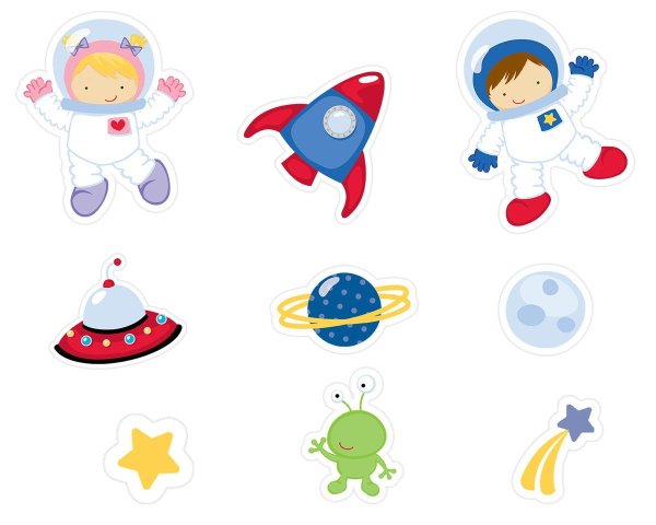 Заготовки для аппликации космос