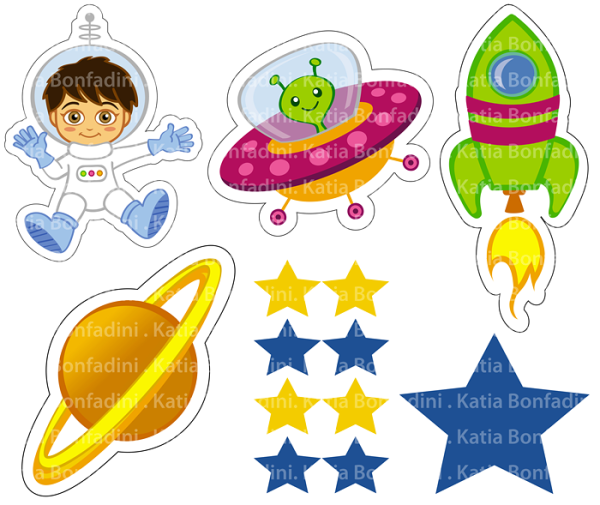 Заготовки для аппликации космос