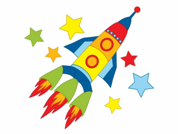 Рисование Космическая ракета