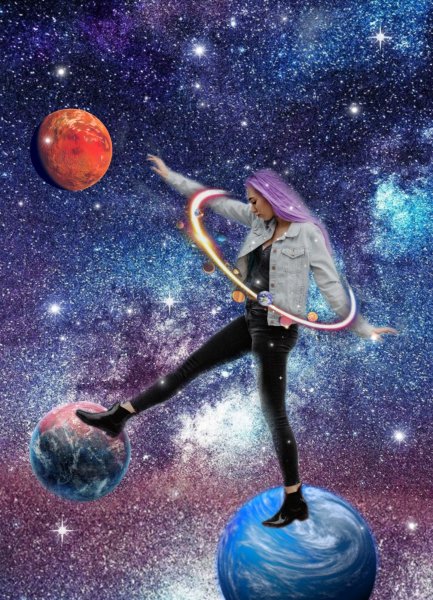 Аниме девушка на краю обрыва