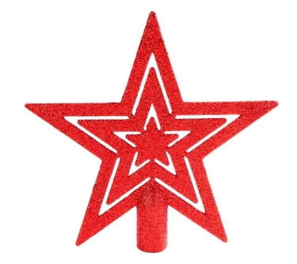 55086 Верхушка на елку звезда красная
