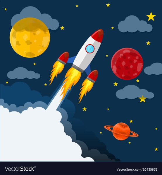 Космическая ракета звезда