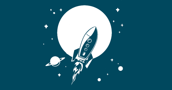 Полеты в космос силуэт