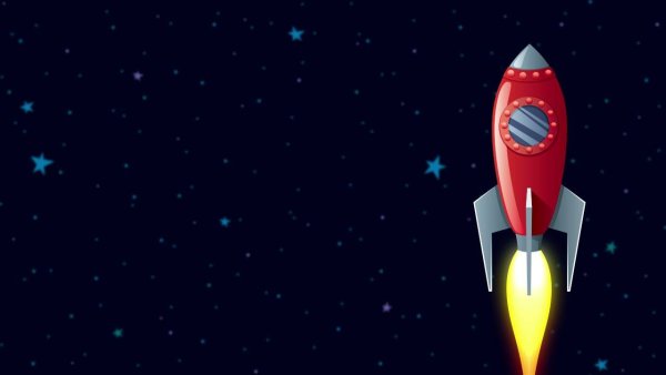 Фон для презентации ракета