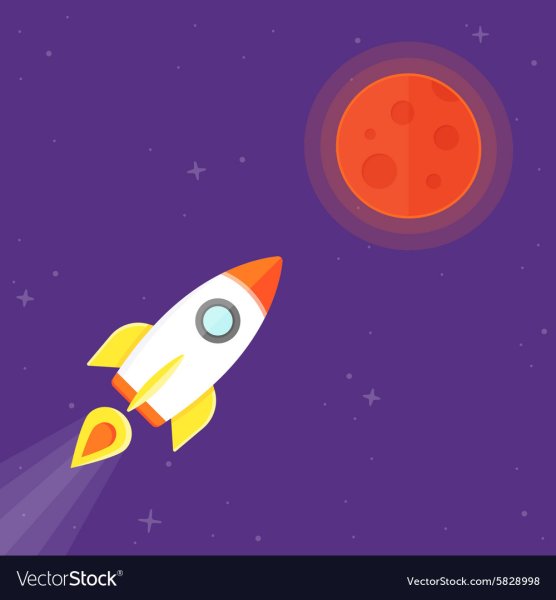 Ракета летит к планете