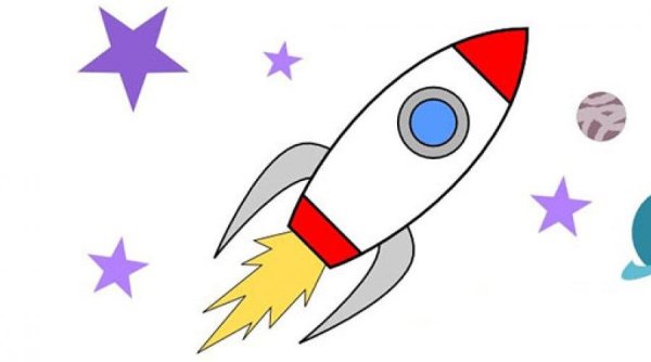 Рисунок ко Дню космонавтики