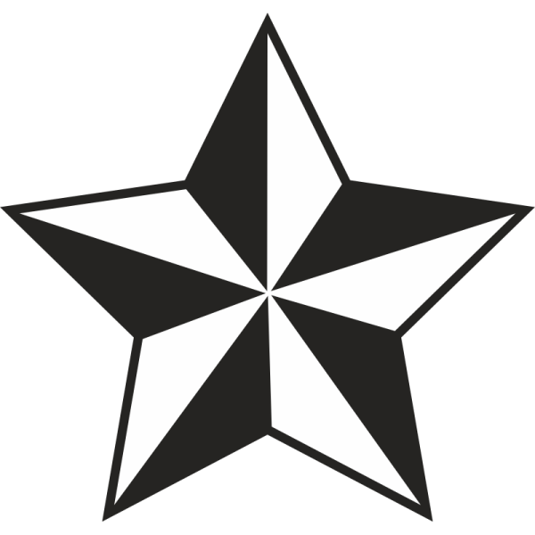 Звезда черно белая