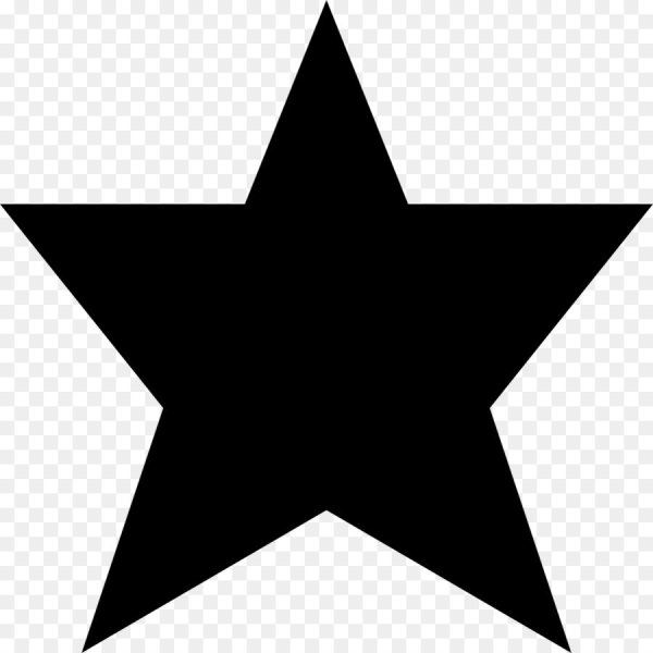 Пятиконечная звезда черно белая