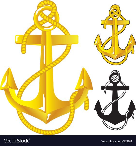 Якорь и штурвал вектор