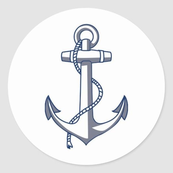 Якорь в круге