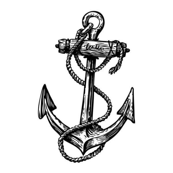 Якорь с веревкой