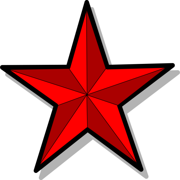 Красная звезда нарисовать