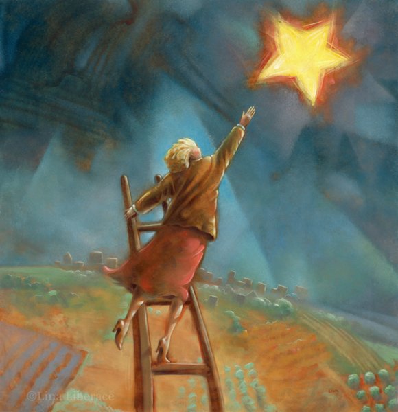 Мальчик держит звезду