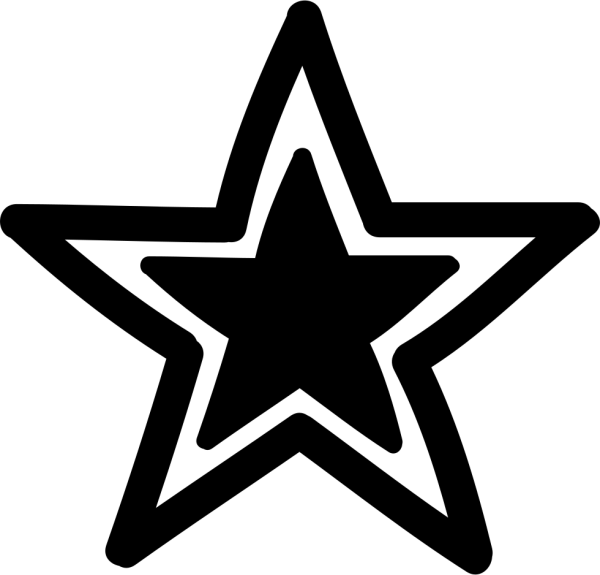 Звезда черно белая