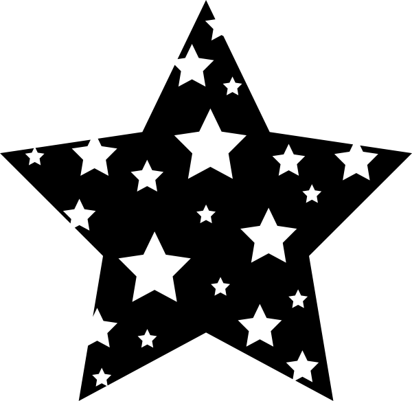 Нарисованные звезды на прозрачном фоне