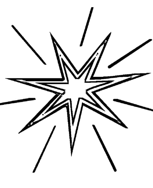 Раскраска Звездочка