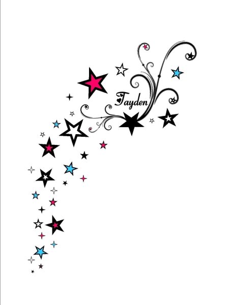 Звезда тату эскиз