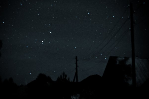 Ночное небо в деревне