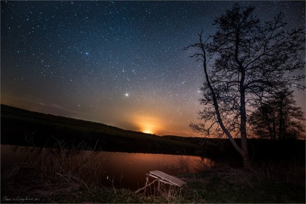 Ночное небо в деревне