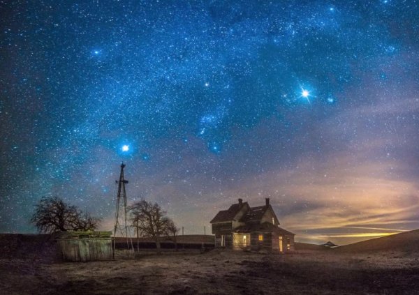 Звездное небо в деревне